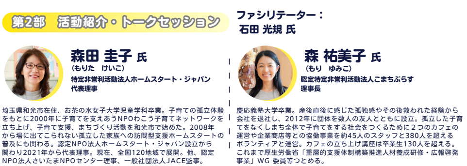 第2部の講師の画像等