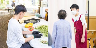 中高生が挑戦！農家のボランティアと高齢者施設のボランティアの画像